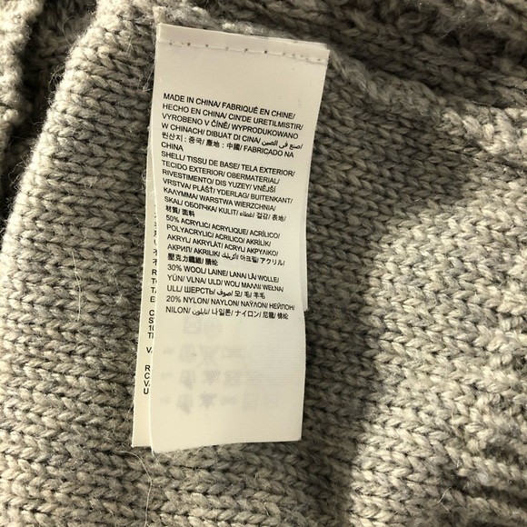 Calvin  Klein jeans sweater gray SZ M wool knit - Picture 9 of 11